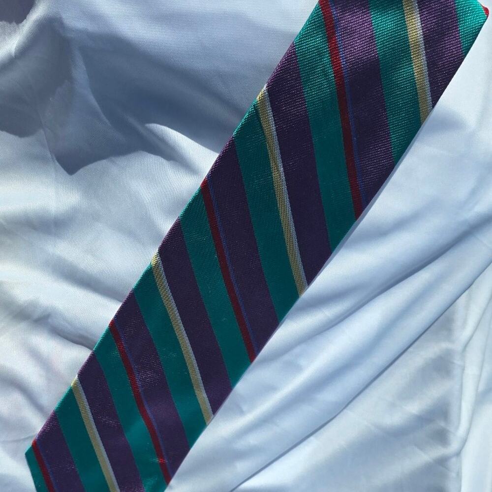 Vintage Lands End 100% Silk Tie! Made in the USA